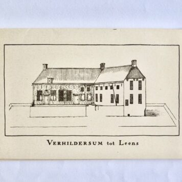 [Groningen] 24 Groninger Borgen, naar de oorspronkelijke tekeningen zoals deze gemaakt werden voor de kaart van Mr. Theodorus Beckeringh 1781, Uitgave: Ommelander Museum Borg Verhildersum Leens, 24 kaarten [s.n., s.d.]..