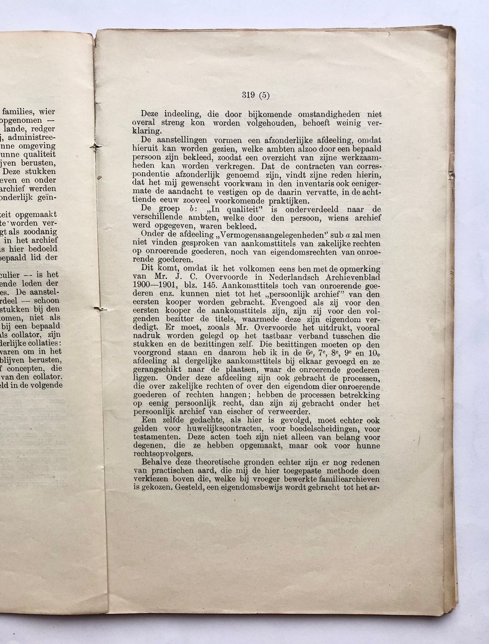 Inventaris van de Huisarchieven Menkema en Dijksterhuis, P. G. Bos, April, 1904, van pagina 317 tot 424, 110 pp.