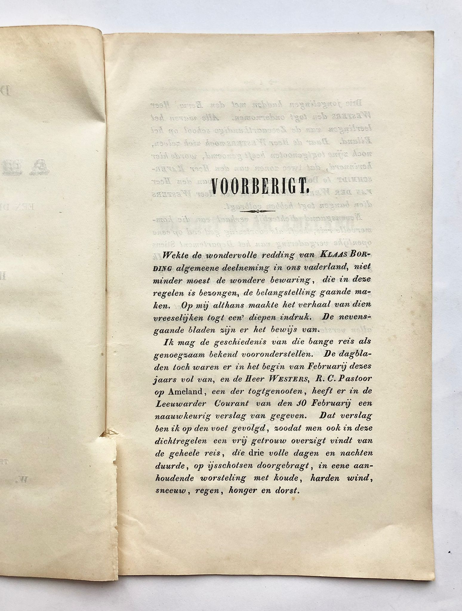 [Ameland, first edition] De togt naar Ameland. Een dichterlijk verhaal, W. Eekhoff, Te Leeuwarden, 1850, 23 pp.