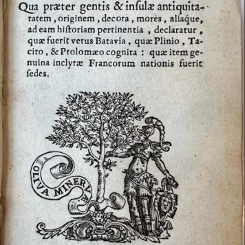 [Printing press 1652] Batavia, in qua praeter gentis (...). Dordrecht, V. Caimax [colophon: J. Braat], 1652.