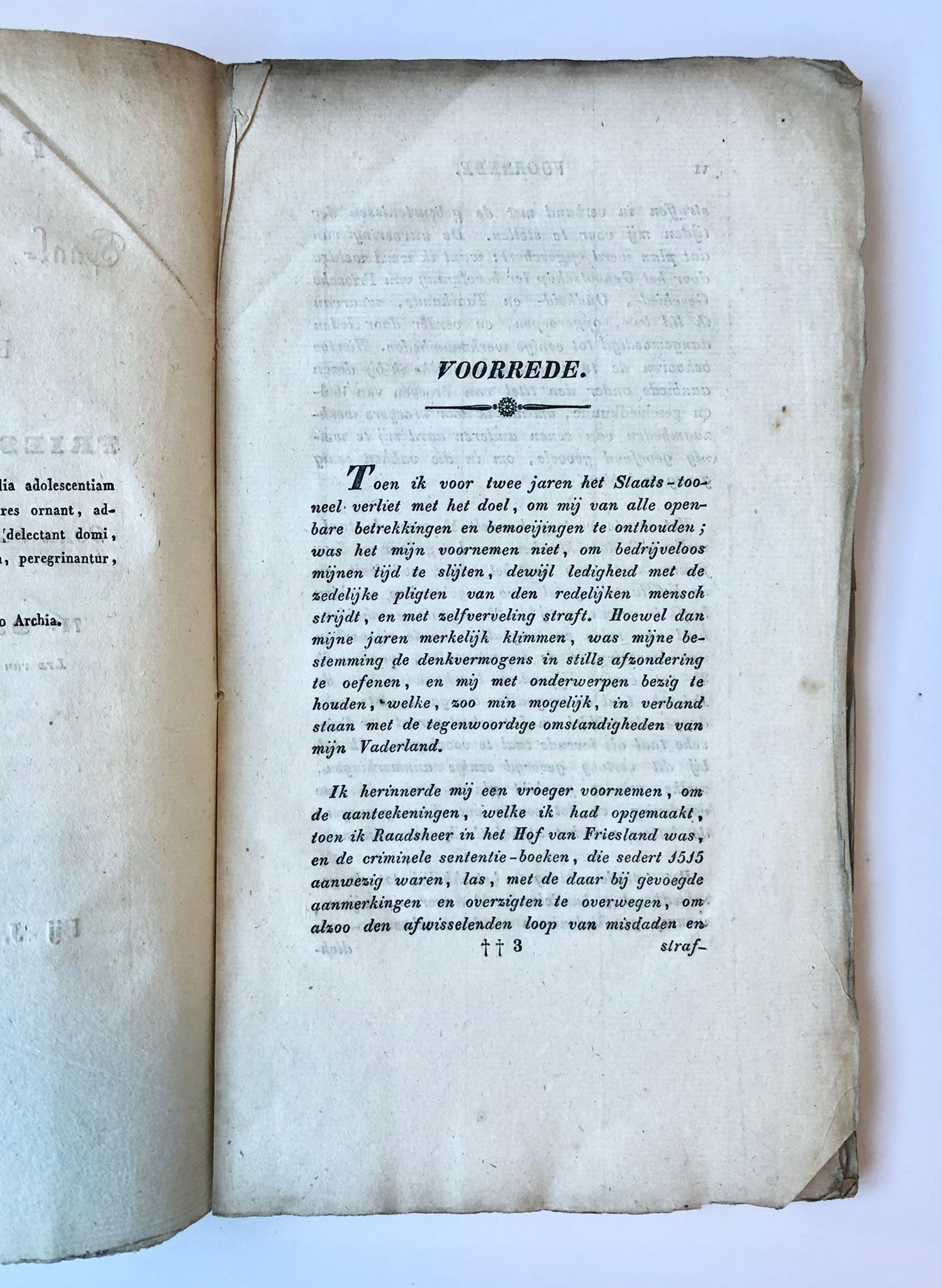 [Friesland, 1836] Proeven van Taal- en Geschied-kunde, met eene bijdrage over den Frieschen Kronijk van Ocke van Scharl en anderen. Bij J. W. Brouwer, Leeuwarden, 1836, 63 pp.
