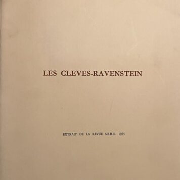 Les Cleves-Ravenstein. Overdruk Revue S.R.B.I.I. (1965), 63 p., geïll.