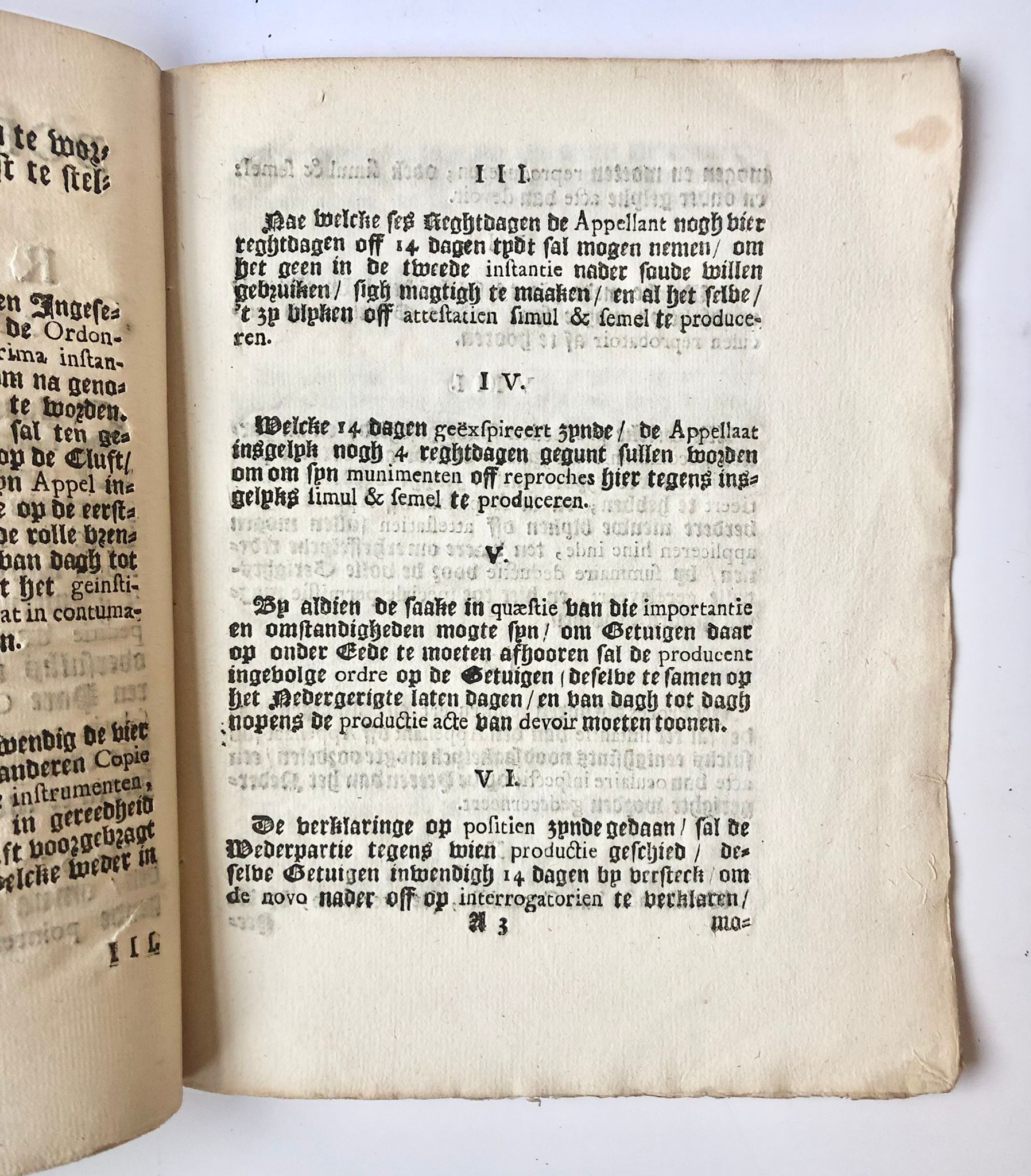 [Groningen, 1743] Reglement tot verkortinge der proceduren in cas d’appel van klufts-oordeelen in Groningen, by Gesina Elama, Te Groningen, 1743, 9 pp.