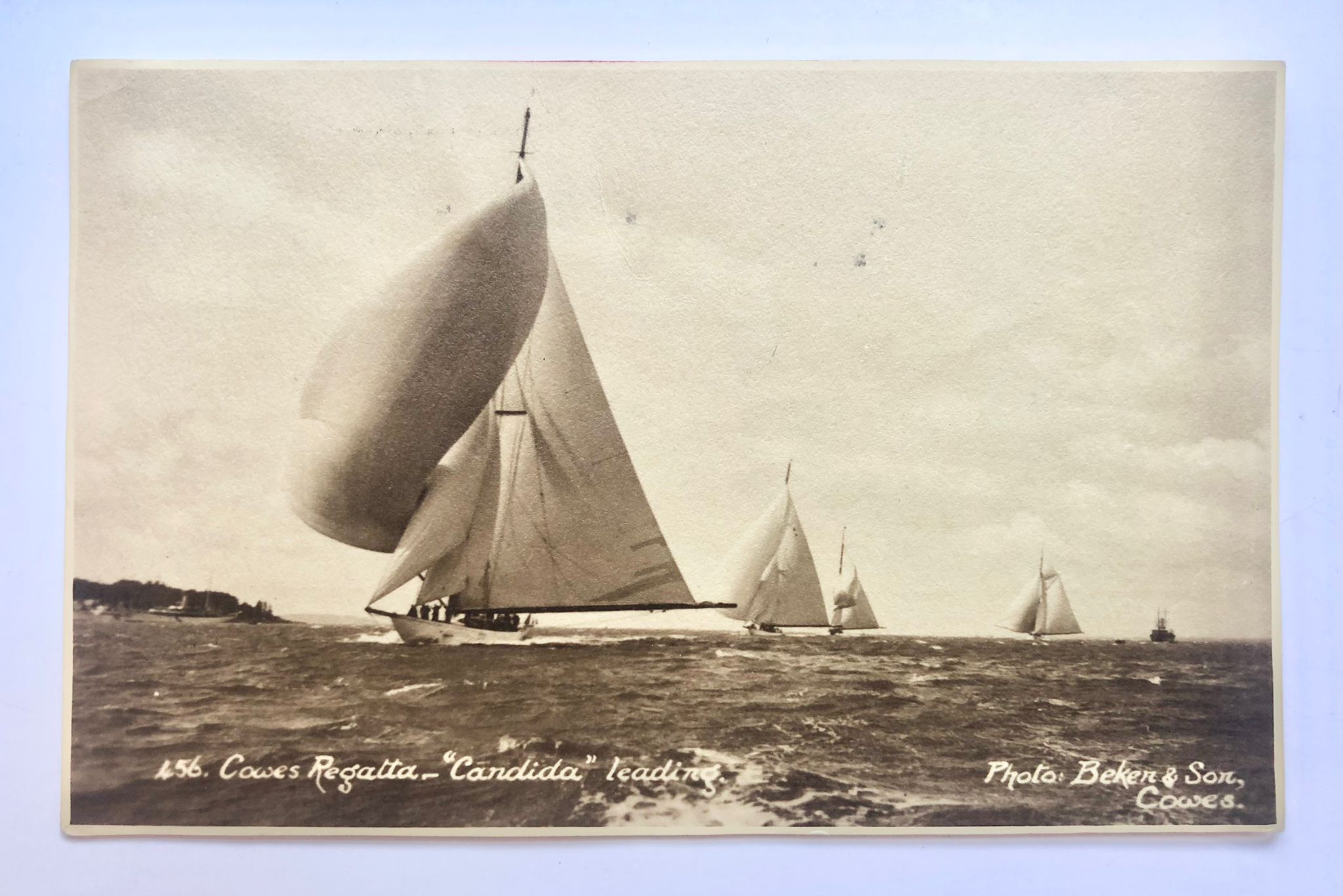 [Postcards, sailing, yacht, 1939] Twee p.r.-prentbriefkaarten van jachtwerf C. Zaal te Rotterdam, 1939, 1936.