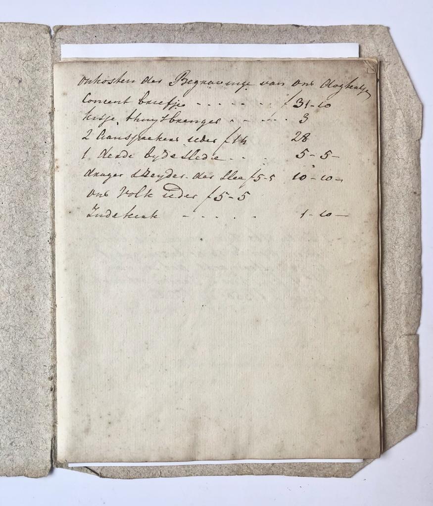  - [Genealogy manuscript] EIK, VAN; KOPS; BRUYN; HARTSEN --- Familieaantekeningen Van Eik, de Wolff, Kops, Bruyn, de Bruyn, Hartsen. Ca. 1750-ca. 1830, voornamelijk te Amsterdam, manuscript, 4, 16 pag.