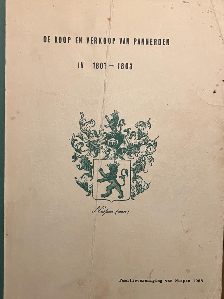 De koop en verkoop van Pannerden in 1801-1803. ['s-Gravenhage] 1968, 65+[68] p., geïll., gestencild.