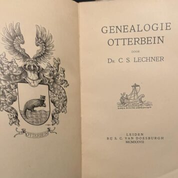 Genealogie Otterbein. Leiden 1927, 131 p., geïll.