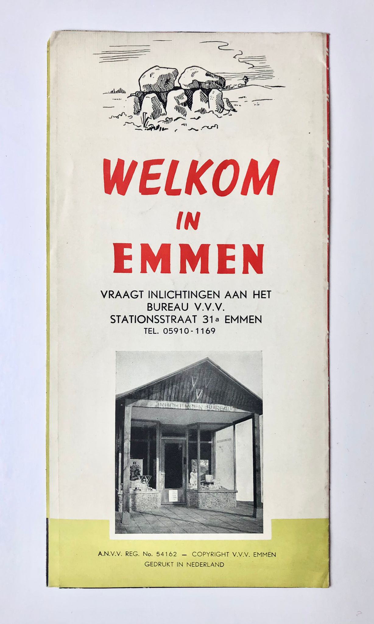 [Drenthe, Emmen] Emmen het mooie dorp op de Hondsrug, Welkom in Emmen, gedrukt in Nederland, 4 pp.