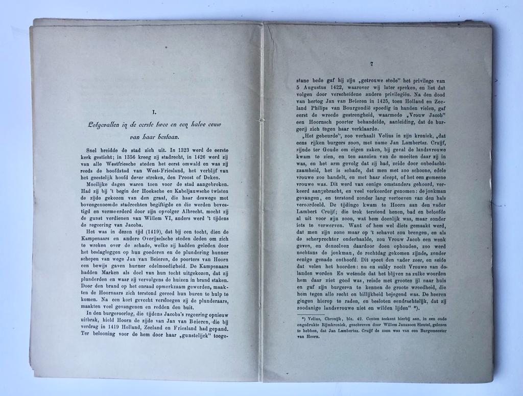 [Antique book, Noord-Holland, 1898] West-Friesland’s Hoofdstad in vroeger eeuwen door Dr. J. J. Doesburg, Geerts & Kops, Hoorn, 1898, 110 pp.