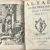 [Vondel, 1718] Altaer geheimenissen. Ontvouwen in drie boeken. Door J.V.V. Te Keulen, in de nieuwe drukkerye. 1718, 168 pp. .