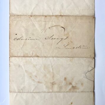 [Manuscript 1843] Briefje van C.E.(?) E.(?) C. van Hall, d.d. 1843, aan W.D.Sweijs, manuscript, 1 pag.