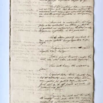[Legal plea, 18th century] Pleitrede over de questieuse timmeragie in Sake van Everwijn contra Kleinpenning, manuscript, 18e eeuws, folio, 22 pag.
