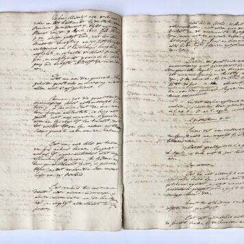 [Manuscripts, letter, French language] 5 letters by heer Van Teylingen in Rotterdam, to lawyer Mansalle in Paris, d.d. 1781-1784, manuscript, 17 pp. French language.