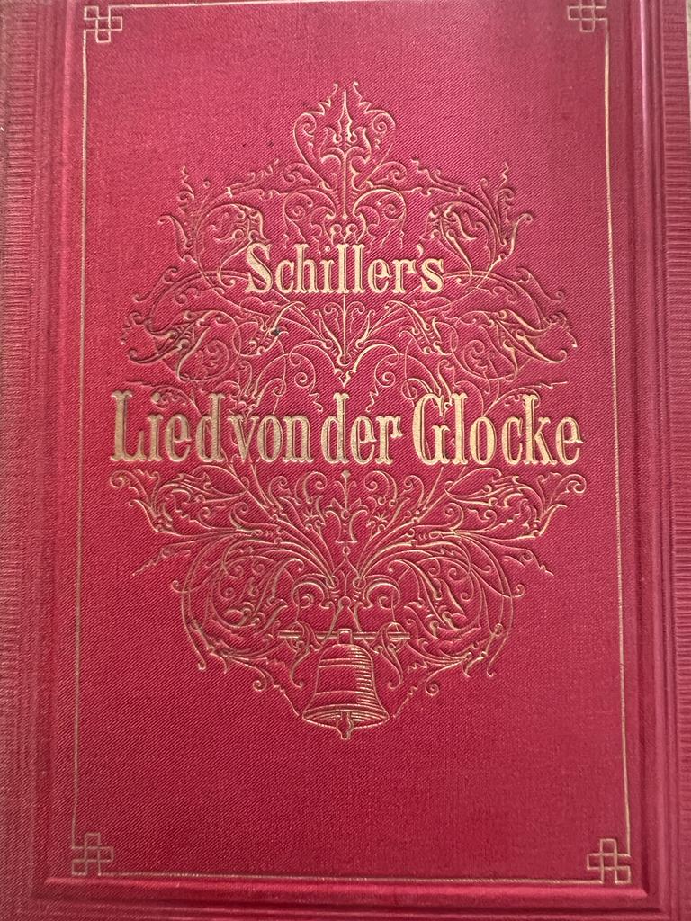 [Cabinet ausgabe lied von der glocke, 1885] Schiller’s lied von der glocke, in 12 photographen nach den original-cartons, cabinet-ausgabe, Verlagsanstalt für Kunst und Wissenschaft, München.