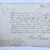 [Manuscript, 1754] Verklaring van Margaretha Schoemaker, d.d. Zwammerdam 1754, betr. betaling Middel op trouwen, manuscript, 1 pp.