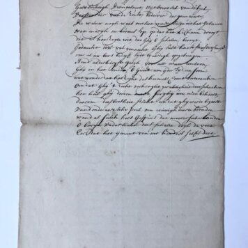 [Manuscript, poem] Poem on behalve of Jacob Nievelt, officer (officier) of Rotterdam. Manuscript, folio, 1 p.