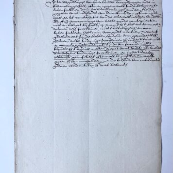 [Manuscript, Ameland, 1637] Extract uit de resolutien van de Staten van Holland, d.d. 26-3-1637, manuscript.