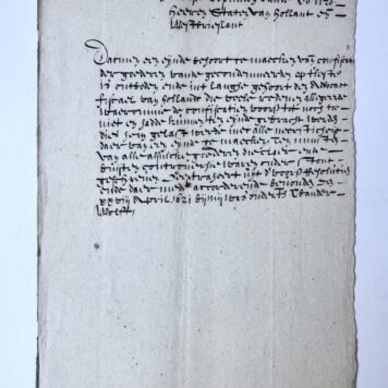 [Manuscript, confiscation, 1621] Resolutie van de Staten van Holland, d.d. 28-4-1621, betr. confiscaties. Manuscript, folio, 1 p.