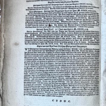 [Legal pamphlet, legal rules for Amstelland and Gooiland] Hantvesten van dootslagen, gewelt, lamme-leden, leemten, kuer-wonden, vrede-breeckinge ende van meenigerhande articulen aengaende justitie ende den Zeeburch, gegeven van Hartogh Aelbrecht, den goeden luyden van Aemstellant ende Goylant. Utrecht, J. v. Poolsum [ca. 1680], 24 pp.