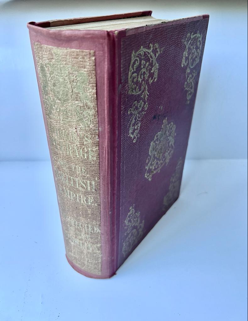[Geneology United Kingdom] The peerage of the British empire, to which is added the Baronetage, 26e ed., Londen 1857, hardcover.