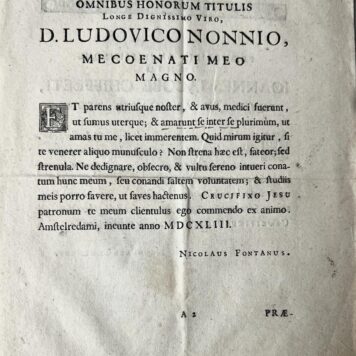 [Occultism, crucifying humans, hanging, 1643] Responsum ad propositam sibi quaestionem an manus clavis transfixae pares ferendo corpus inde pendulum. Amsterdam, P. Matthijsz, 1643, 16 pp.