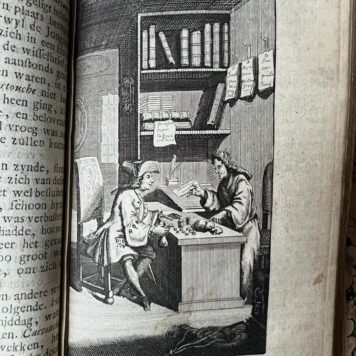 [Criminality, banditry 1735] 't Leven van den weereldberuchten kapitein der moordenaren Louis Dominique de Cartouche, behelsende een verhaal van deezelfs afkomst, opvoeding, ongehoorde gaauwdieveryen, gevangenneming, verwonderens waardige uitbreking der gevankenis, zeldsame verdediging en daar op gevolgde bekering en executie binnen de stad van Parijs. Uit het Fransch vertaalt, 4e- druk, Amsterdam, Johannes de Ruiter en zyn te bekomen by Geertrui de Ruiter, 1735, (6)+116 pp.
