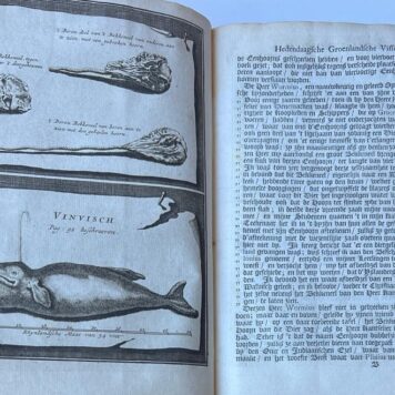 [Fishing, Greenland 1720] Bloeyende opkomst der aloude en hedendaagsche Groenlandsche visschery (...) Met bijvoeging van de walvischvangst (...) door A. Moubach. Amsterdam, Oosterwyk, 1720, (36)+330+(14) pp. .