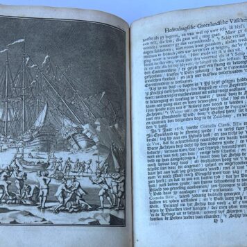 [Fishing, Greenland 1720] Bloeyende opkomst der aloude en hedendaagsche Groenlandsche visschery (...) Met bijvoeging van de walvischvangst (...) door A. Moubach. Amsterdam, Oosterwyk, 1720, (36)+330+(14) pp. .