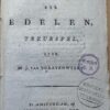 [Theatre play, first edition, 1818] Het verbond der edelen, treurspel, door Mr. J. van 's Gravenweert, Te Amsterdam bij Johannes van der Hey 1818, 68 pp.