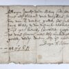 [Manuscript, 1621] Manuscript with assignment (opdracht) to Borger Jacobsz van der Blocq as steward (rentmeester) of Meyskenshuys in Delft. Order to pay Jochem Jansz. Signed: Bruyn H(armensz.) Schinkel, d.d. 2-10-1621. Manuscript, 1 p.