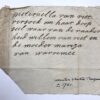 [Manuscript, 1701] Request of Pieternella van Riet to the Jesuitenstatie Burgwal in Delft, to receive her baptismal cell (doopceel). Ca. 1701, manuscript, 1 p.