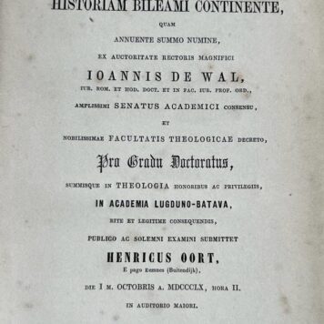 Disputatio de pericope Num. XXII [...] Leiden P. Engels 1860