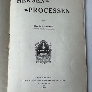 [Witchcraft, heks, witch hunt 1914] Heksen-processen, Antwerpen, Veritas, 1914.