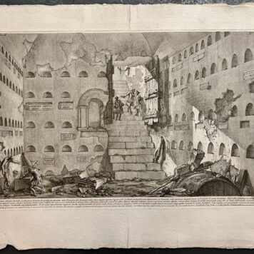 [Antique print, etching, Piranesi] Camera Sepolcrale... (tomb chamber of L. Arruntius), published 1756-1784, 1 p.