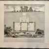 [Antique print, etching, Piranesi] Tre Sale Sepolcrali, credute della Famiglia di Augusto. (plan and section of 3 tomb chambers of the Household of Augustus), published 1756-1784, 1 p.