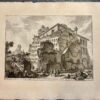 [Antique print, etching, Piranesi] Veduta esterna delle tre Sale sepolcrali (three tomb chambers of household Augustus)., published 1756-1784, 1 p.