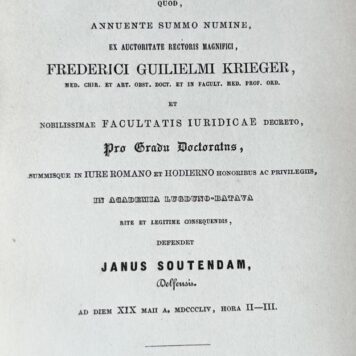 Specimen iuridicum inaugurale de P. Iuventio Celso icto [...] Leiden Jac. Hazenberg en zoon 1854