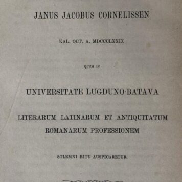 Oratio Leiden E.J. Brill 1879