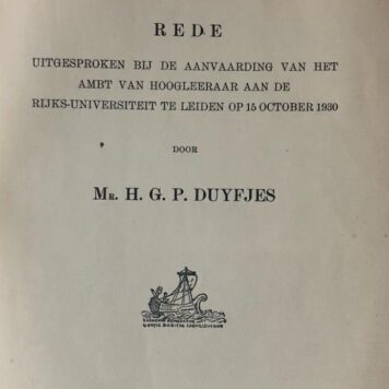 De greep der rechtswetenschap [...] Leiden S.C. van Doesburgh 1930