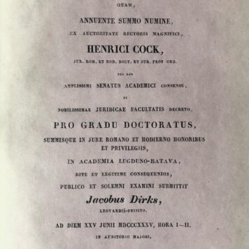Dissertatio historico-juridica inauguralis de judiciis vemicis [...] Amsterdam J.A. Beijerinck 1835