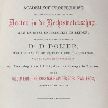 Delicta reticentiae. Academisch proefschrift [...] Leiden P. Somerwil 1884