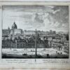 [Antique print, etching/ets, Rome] TEMPLUM D. PETRI... Views of Rome [Set title] (Sint-Pieters basiliek), published 1705, 1 p.