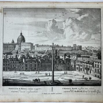 [Antique print, etching/ets, Rome] TEMPLUM D. PETRI... Views of Rome [Set title] (Sint-Pieters basiliek), published 1705, 1 p.