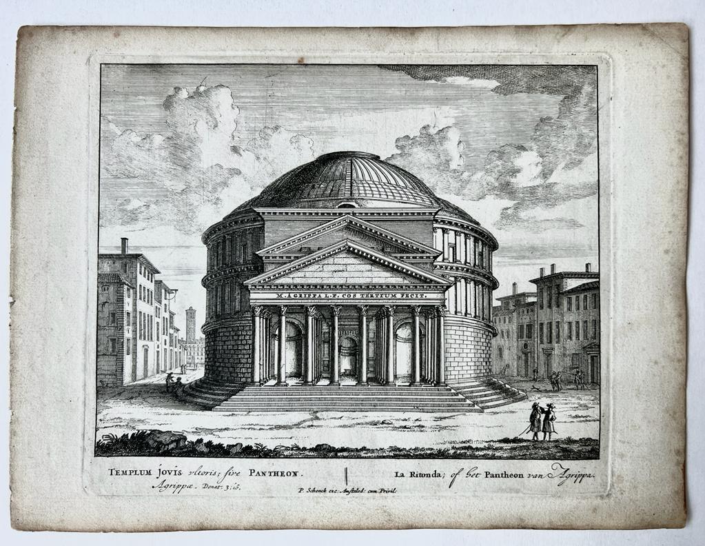 [Antique print, etching/ets] TEMPLUM JOVIS... Views of Rome [Set title](Tempel van Jupiter), published 1705, 1 p.