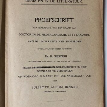 Albrecht Beylinc in de geschiedenis en in de litteratuur. Proefschrift [...] Amsterdam [z.n.] 1917