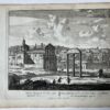 [Antique print, etching/ets, Rome] FORUM ROMANUM... Views of Rome [Set title] (Campo Vaccino), published 1705, 1 p.