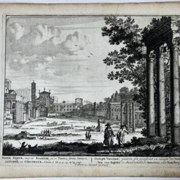[Antique print, etching/ets, Rome] FORUM NERVA... Views of Rome [Set title] (Keizerlijke fora, forum van Nerva), published 1705, 1 p.