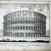 [Antique print, etching/ets, Rome] AMPHITHEATRUM VESPASIANORUM... Views of Rome [Set title] (Collosseum), published 1705, 1 p.