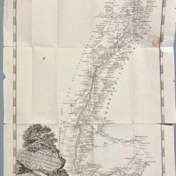 [Map of the Rhine, Rijn, 1822] Der Rhein von Schafhausen bis Mannheim; Der Rhein von Mannheim bis Wesel, [two engraved maps] 2nd Auflage, Heidelberg, Jos Engelman, 1822.