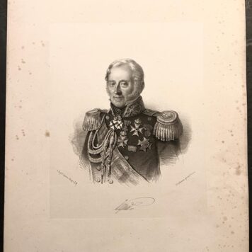 [Antique print, lithography, 19th century] Portrait of doctor, scientist, military engineer Cornelis Rudolphus Theodorus Kraijenhoff (also Krayenhoff, 1758-1840), 1 p.